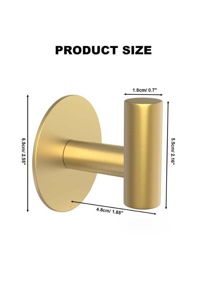 أوشيما 4 قطع الذهب الذاتي اللاصق الخطايق, اللاصق الذهب مناشفة الخطايق, ماتي الفولاذ المقاوم للصدأ لاصق الخطايق للتعليق, 4 حزم منشفة معطف الخطايق, منشفة الخطايق الثقيلة للحمام, غرفة النوم RV والمطبخ - Image 3